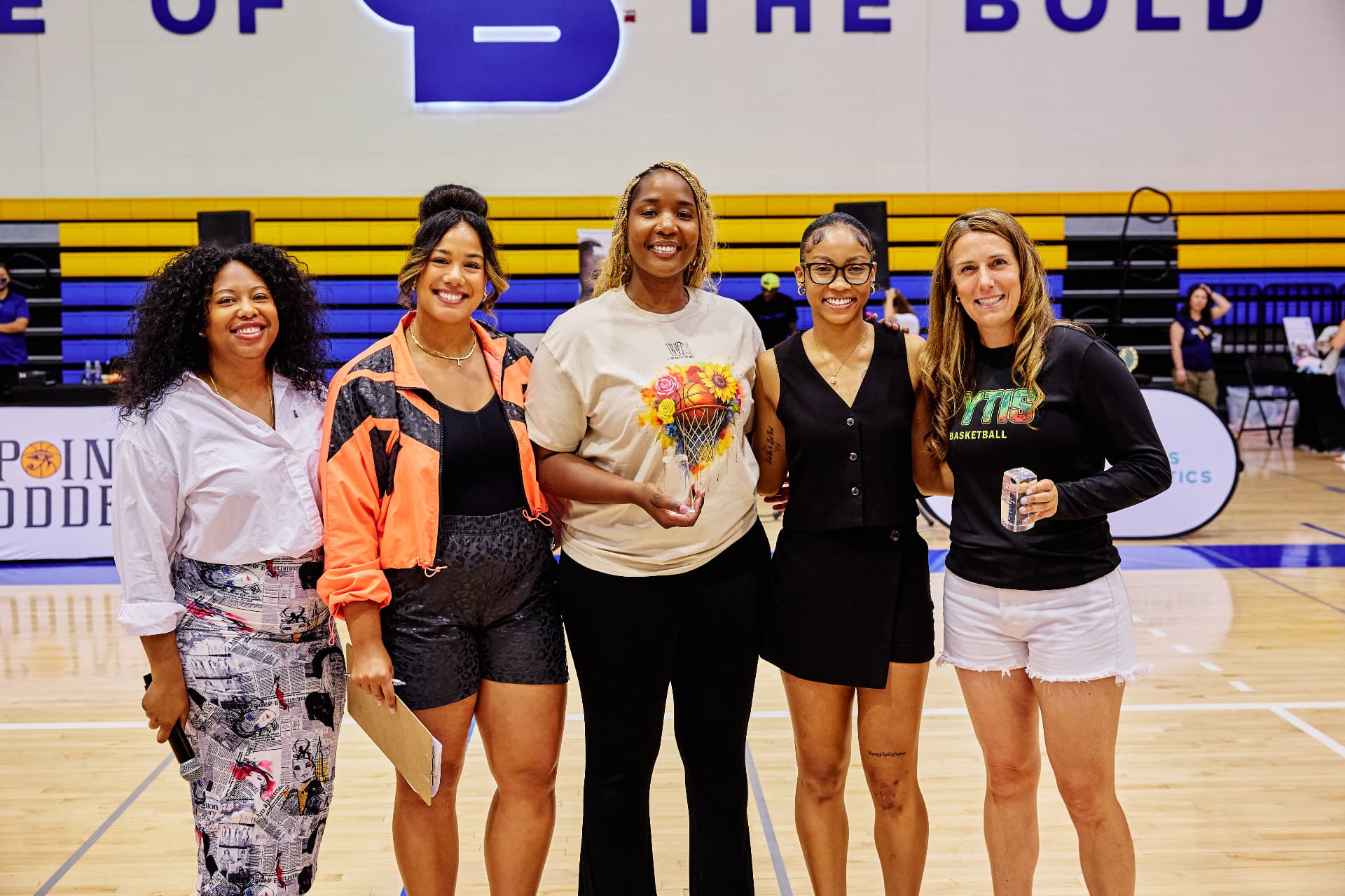 Award winners at the Point Goddess Celebrity Game